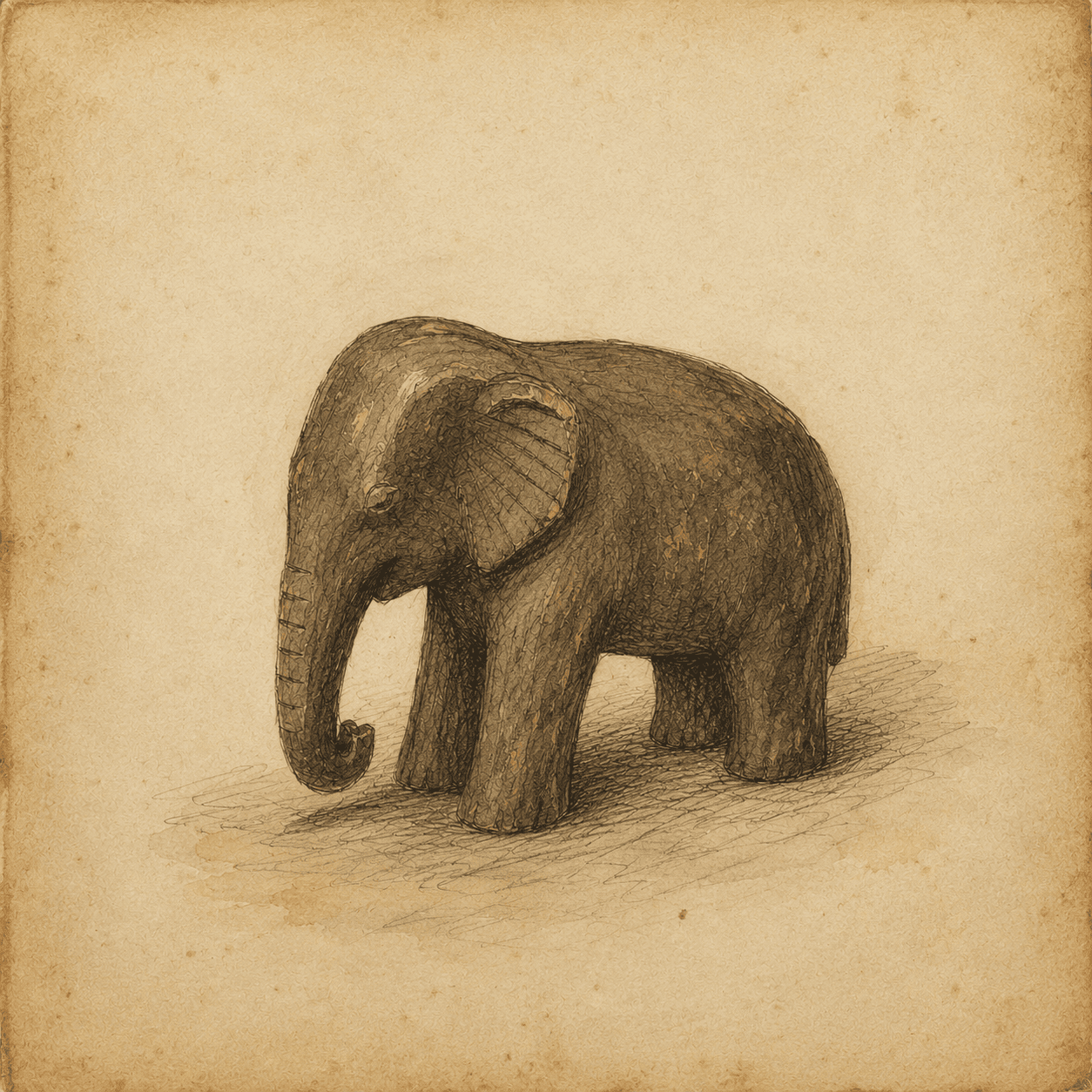 Wooden Elephant